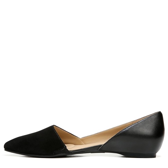 Naturalizer Black Suede Pointed Flats - Picture 8 of 8